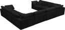 Cozy Black Velvet Cloud Modular Sectional - Town Of Bargains Furniture - NY