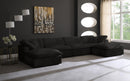 Cozy Black Velvet Cloud Modular Sectional - Town Of Bargains Furniture - NY