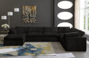 Cozy Black Velvet Cloud Modular Sectional - Town Of Bargains Furniture - NY