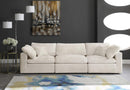 Cozy Cream Velvet Cloud Modular Sofa - Town Of Bargains Furniture - NY