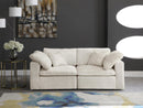 Cozy Cream Velvet Cloud Modular Sofa - Town Of Bargains Furniture - NY