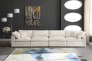 Cozy Cream Velvet Cloud Modular Sofa - Town Of Bargains Furniture - NY