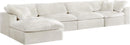 Cozy Cream Velvet Cloud Modular Sectional - Town Of Bargains Furniture - NY