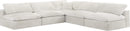 Cozy Cream Velvet Cloud Modular Sectional - Town Of Bargains Furniture - NY