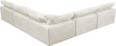 Cozy Cream Velvet Cloud Modular Sectional - Town Of Bargains Furniture - NY