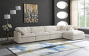 Cozy Cream Velvet Cloud Modular Sectional - Town Of Bargains Furniture - NY
