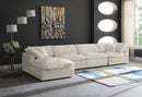 Cozy Cream Velvet Cloud Modular Sectional - Town Of Bargains Furniture - NY