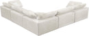 Cozy Cream Velvet Cloud Modular Sectional - Town Of Bargains Furniture - NY