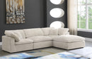Cozy Cream Velvet Cloud Modular Sectional - Town Of Bargains Furniture - NY