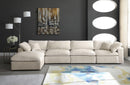 Cozy Cream Velvet Cloud Modular Sectional - Town Of Bargains Furniture - NY