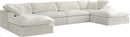 Cozy Cream Velvet Cloud Modular Sectional - Town Of Bargains Furniture - NY