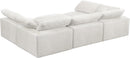 Cozy Cream Velvet Cloud Modular Sectional - Town Of Bargains Furniture - NY