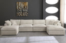 Cozy Cream Velvet Cloud Modular Sectional - Town Of Bargains Furniture - NY