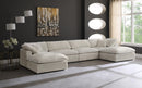 Cozy Cream Velvet Cloud Modular Sectional - Town Of Bargains Furniture - NY