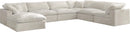 Cozy Cream Velvet Cloud Modular Sectional - Town Of Bargains Furniture - NY