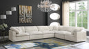 Cozy Cream Velvet Cloud Modular Sectional - Town Of Bargains Furniture - NY