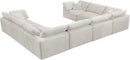 Cozy Cream Velvet Cloud Modular Sectional - Town Of Bargains Furniture - NY