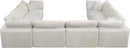 Cozy Cream Velvet Cloud Modular Sectional - Town Of Bargains Furniture - NY
