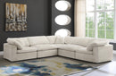 Cozy Cream Velvet Cloud Modular Sectional - Town Of Bargains Furniture - NY