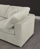 Cozy Cream Velvet Cloud Modular Sectional - Town Of Bargains Furniture - NY
