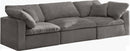 Cozy Grey Velvet Cloud Modular Sofa - Town Of Bargains Furniture - NY