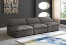 Cozy Grey Velvet Cloud Modular Armless Sofa - Town Of Bargains Furniture - NY
