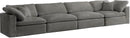 Cozy Grey Velvet Cloud Modular Sofa - Town Of Bargains Furniture - NY