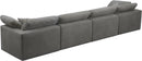 Cozy Grey Velvet Cloud Modular Sofa - Town Of Bargains Furniture - NY