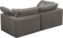 Cozy Grey Velvet Cloud Modular Sofa - Town Of Bargains Furniture - NY