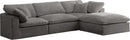 Cozy Grey Velvet Cloud Modular Sectional - Town Of Bargains Furniture - NY