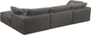 Cozy Grey Velvet Cloud Modular Sectional - Town Of Bargains Furniture - NY