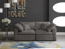 Cozy Grey Velvet Cloud Modular Sofa - Town Of Bargains Furniture - NY