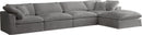 Cozy Grey Velvet Cloud Modular Sectional - Town Of Bargains Furniture - NY