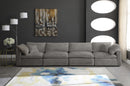 Cozy Grey Velvet Cloud Modular Sofa - Town Of Bargains Furniture - NY