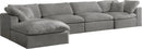 Cozy Grey Velvet Cloud Modular Sectional - Town Of Bargains Furniture - NY