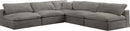 Cozy Grey Velvet Cloud Modular Sectional - Town Of Bargains Furniture - NY