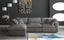 Cozy Grey Velvet Cloud Modular Sectional - Town Of Bargains Furniture - NY