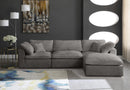 Cozy Grey Velvet Cloud Modular Sectional - Town Of Bargains Furniture - NY