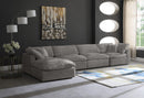 Cozy Grey Velvet Cloud Modular Sectional - Town Of Bargains Furniture - NY