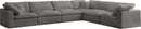 Cozy Grey Velvet Cloud Modular Sectional - Town Of Bargains Furniture - NY