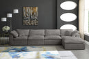 Cozy Grey Velvet Cloud Modular Sectional - Town Of Bargains Furniture - NY