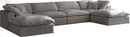 Cozy Grey Velvet Cloud Modular Sectional - Town Of Bargains Furniture - NY
