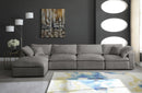 Cozy Grey Velvet Cloud Modular Sectional - Town Of Bargains Furniture - NY