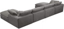 Cozy Grey Velvet Cloud Modular Sectional - Town Of Bargains Furniture - NY