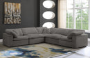 Cozy Grey Velvet Cloud Modular Sectional - Town Of Bargains Furniture - NY