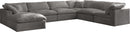 Cozy Grey Velvet Cloud Modular Sectional - Town Of Bargains Furniture - NY