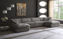 Cozy Grey Velvet Cloud Modular Sectional - Town Of Bargains Furniture - NY