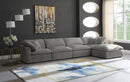 Cozy Grey Velvet Cloud Modular Sectional - Town Of Bargains Furniture - NY