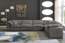 Cozy Grey Velvet Cloud Modular Sectional - Town Of Bargains Furniture - NY