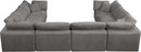 Cozy Grey Velvet Cloud Modular Sectional - Town Of Bargains Furniture - NY